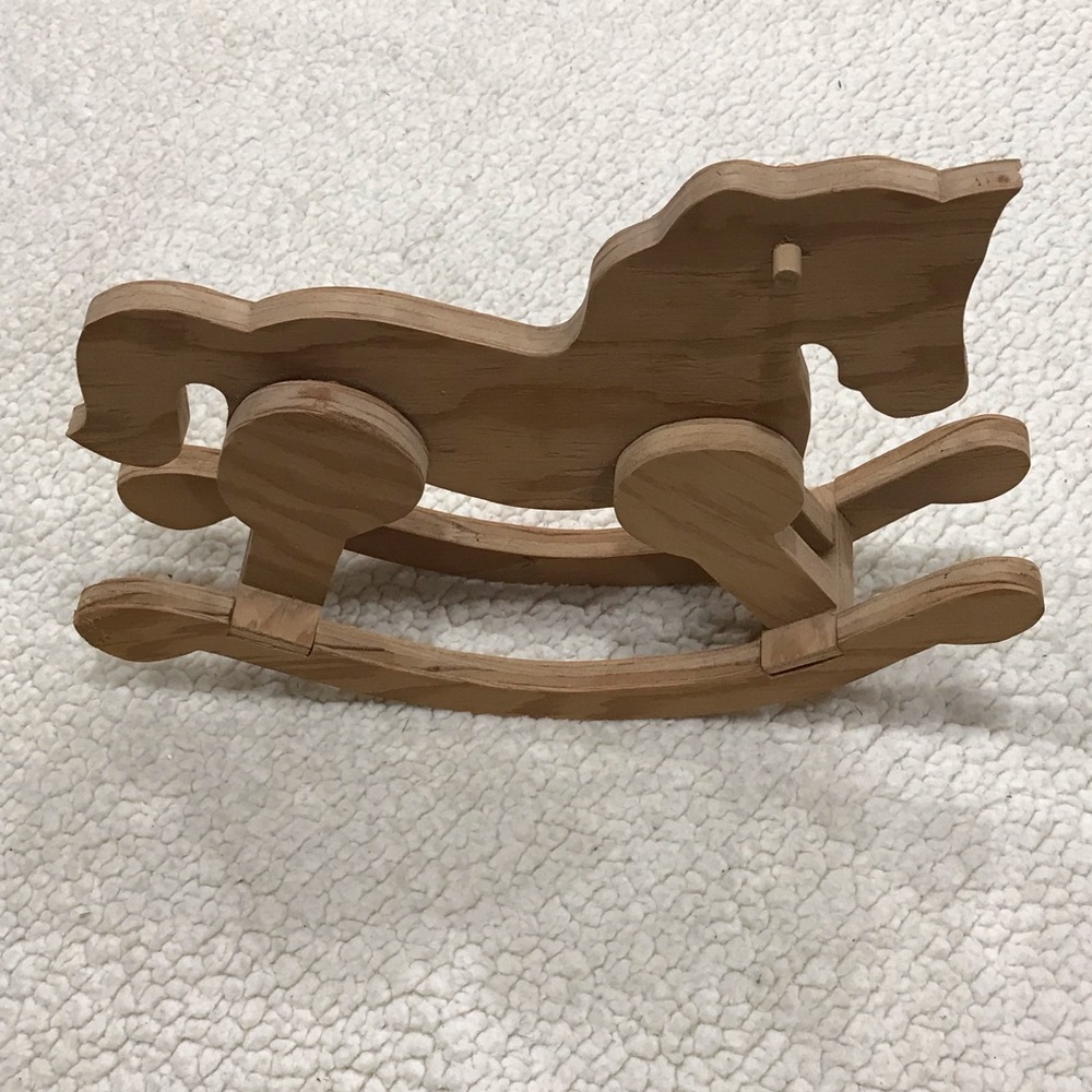 Handmade Wooden Rocking Horse
Not Stained - can be stained painted or decorated - Picture 3 of 11